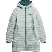 Superdry Superdrytil kvinder. W5011972A Hood Fuji Lite Mid Padded Jacket blå (S), Casual, Nylon