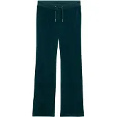Superdry Superdrytil kvinder. W7011203A Joggerbukser i velour med bredt ben, grøn (L), Casual, Bomuld