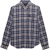 Superdry Superdrytil mænd. M4011047A Skjorte i lumberjack-stil med blå og rød ternet mønster (XXL), Casual, Bomuld, Lange ærmer