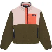 Superdry Superdrytil kvinder. W5012073A Grøn Colour Block Pull On fleecetrøje (XL), Casual, Genanvendt polister