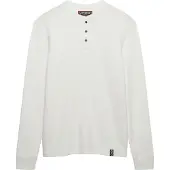 Superdry Superdrytil mænd. M6010903A Merchant Store Grandad T-shirt beige (XL), Hvid, Casual, Bomuld, Lange ærmer