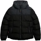 Superdry Superdrytil mænd. M5012281A Colourblock pufferjakke sort (XXL), Casual, Polyester