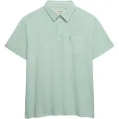 Superdry Superdrytil mænd. M1110486A Polo Classic Cotton Linen lysegrøn (XL), Casual, Bomuld, Korte ærmer