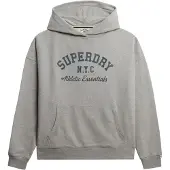 Superdry Superdrytil kvinder. W2012452A Athletic Essentials Relax Sweatshirt grå (L), Casual, Bomuld