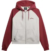 Superdry Superdrytil kvinder. W2012476A Essential Logo OSZ Raglan sweatshirt rød (XL), Casual, Bomuld
