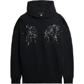 Superdry Superdrytil kvinder. W2012463A Sweatshirt Tattoo Embellish Oversize sort (L), Casual, Bomuld