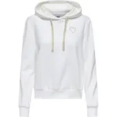 ONLY Sweatshirt 'ONLNola' guld / hvid