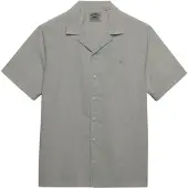 Superdry Superdrytil mænd. M4011138A Cabana grå skjorte (S), Casual, Bomuld, Korte ærmer