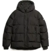 Superdry Superdrytil kvinder. W5011728A Jakke 5 Baffle sort (S), Casual, Genanvendt polister, Bæredygtig