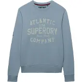 Superdry Superdrytil mænd. M2014476A Coastal Relaxed sweatshirt blå (XXL), Casual, Bomuld