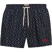 Superdry Superdrytil mænd. M3010262A Premium Printed 15 navy badedragt (L), Badetøj, Genanvendt polister, Blå