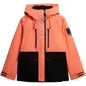 Superdry Superdrytil kvinder. WS110181A Ultimativ freestyle-skijakke koral (XS), Casual, Sport, Polyester, Sne, Koralfarvet
