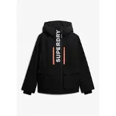 Superdry Superdrytil kvinder. WS110181A Ultimate Freestyle Skijakke sort (M), Casual, Sport, Polyester, Sne