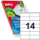APLI 1275-boksers Multifunktionsetiket 105x40 Mm