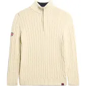 Superdry Superdrytil kvinder. W6110607A Jersey Rugby Henley beige (XS), Casual, Bomuld