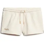 Superdry Superdrytil kvinder. W7110427A Essentielle logoshorts beige (L), Casual, Bomuld