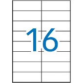 APLI 1274-boksers Multifunktionsetiket 105x37 Mm