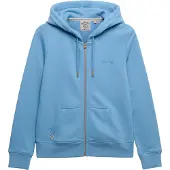 Superdry Superdrytil kvinder. W2012672A Essential Logo Ziphood HB sweatshirt blå (XXS), Casual, Bomuld