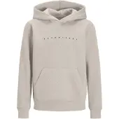 Jack & Jones Junior Sweatshirt 'JJEStar' ecru / sort