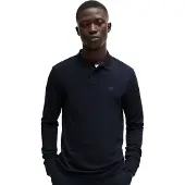 BOSS Slim-fit poloshirt i bomuldspiqué med stræk