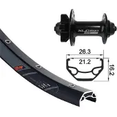 Xlc Rodi Black Rock Evo 26´´ 6b Disc Mtb Forhjul