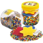 Ginza.se Midi Perler m. Perleplader - 4000 stk. - Multifarvet - - OneSize - Perler