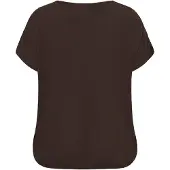 KAFFE CURVE Bluse 'KCAmi Stanley' mørkebrun