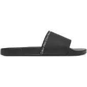 Calvin Klein Pantoletter 'Essential Repeat Logo Pool' sort / hvid
