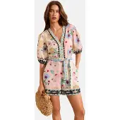 Lipsy Jumpsuit lyseblå / lilla / pudder / sort
