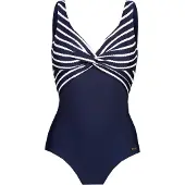 LASCANA Badedragt navy / hvid