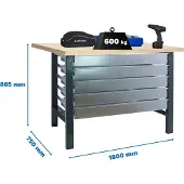 Simon Rack Simonwork (bancos De Trabajo) Bt6 5box Metalhylde 865x1800x750 Mm