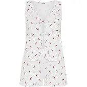 LASCANA Shorty smaragd / rød / hvid