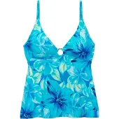 s.Oliver Tankini-overdel turkis / mørkeblå / gul / offwhite