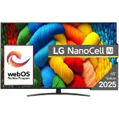 LG 65NANO81A3A - 65 Diagonal klasse Nano81 Series LED-bagbelyst LCD TV - Smart TV - webOS - 4K UHD (2160p) 3840 x 2160 - HDR - Direct LED, Nano Cell AI Display