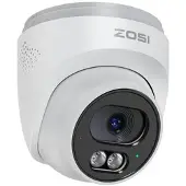ZOSI C220 4MP udendørs PoE-overvågningskamera med AI-personregistrering - hvid