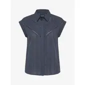 KOROSHI Bluse marin