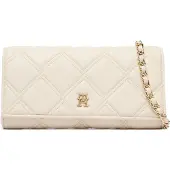 Tommy Hilfiger Clutch 'Quilted TH Monogram Chain Strap' creme