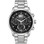 Bulova Herreur 96B319 Sort/Stål Ø44 mm
