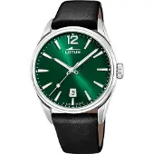 Lotus Herreur 18693/4 Classic Grøn/Læder Ø42 mm