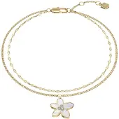 Fossil Armbånd 'SUTTON' guld / transparent / hvid