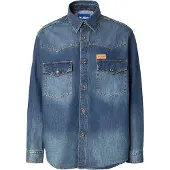HUGO Oversize fit skjorte i bomuldsdenim
