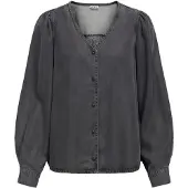 Object V-udskæring Knap Bluse