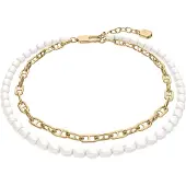 Fossil Armbånd 'Heritage' guld / hvid