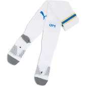 Puma Olympique de Marseille 26/27 Graphic Socks Men, Clothing, White/Royal, 31-34