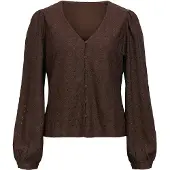 Object V-udskæring Puf Bluse