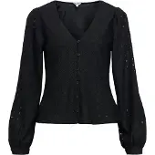 Object V-udskæring Puf Bluse