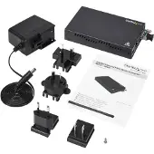 StarTech.com Et91000sm20 Netværksomformer Til Medie 2000 Mbit/s 1310 Nm Enkeltilstand Sort