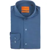 Suitable Sorona skjorte i denimblå Mørkeblå Blå måle