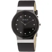 Bering Dameur 32834-442 Ceramic Sort/Læder Ø34 mm