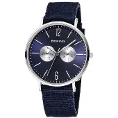 Bering Herreur 14240-507 Classic Blå/Tekstil Ø40 mm